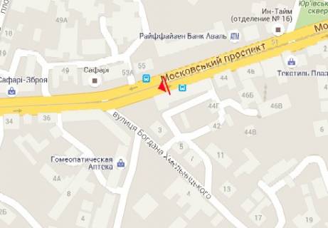 Бэклайт A в Харькове Героїв Харкова просп. (Московський просп.), 40 схема