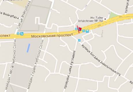 Сiтiлайт A у Харкові, 1.8x1.2  просп. Героїв Харкова (Московський)., 55 (зупинка) схема