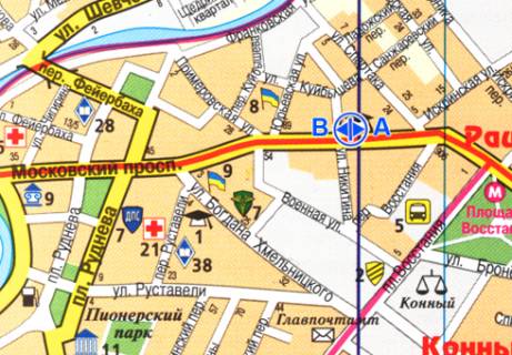 Беклайт B у Харкові Героїв Харкова просп. (Московський просп.), 93 схема