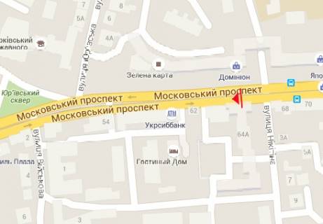 Бэклайт A в Харькове Героїв Харкова просп. (Московський просп.), 64а схема