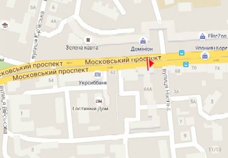 Беклайт B у Харкові Героїв Харкова просп. (Московський просп.), 64а схема