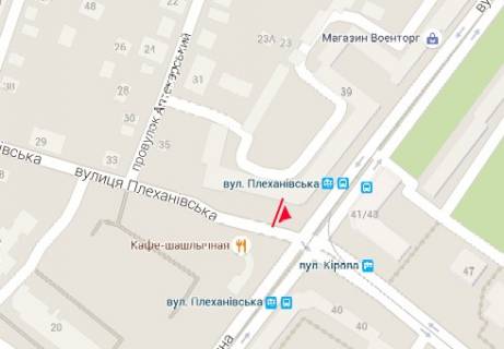 Бэклайт A в Харькове Плехановська вул., 39а схема