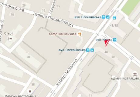 Бэклайт A в Харькове Плехановська вул., 40 схема
