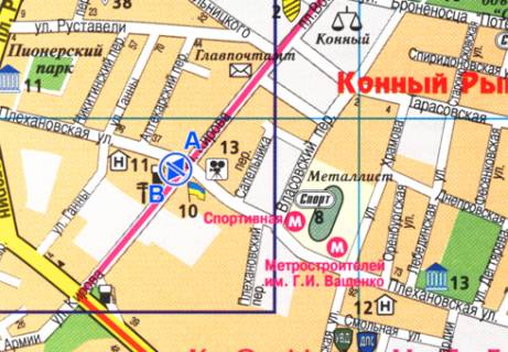 Ситилайт B в Харькове Молочна (Кірова) ул. - Плехановская ул., 20а схема