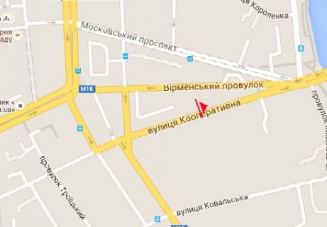 Скролер, Скрол A у Харкові, 2.32x3.14  Кооперативна вул., 20 (навпроти) - 13981 схема