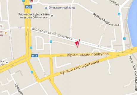 Скроллер A в Харькове, 2.32x3.14  просп. Героїв Харкова (Московський) пр., 10 - 148727 схема
