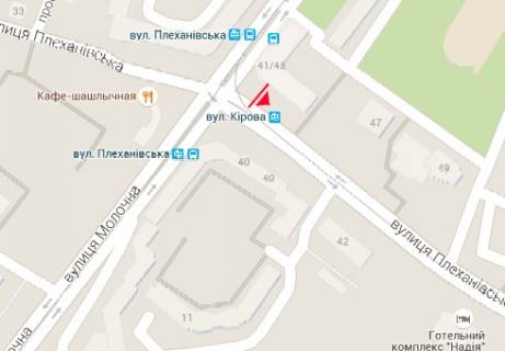Скроллер A в Харькове, 2.32x3.14  Плехановская ул., 41/43 - Молочна (Кірова) ул. - 14048 схема
