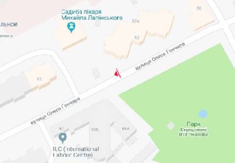 Беклайт B у Києві Олеся Гончара вул., 52 схема