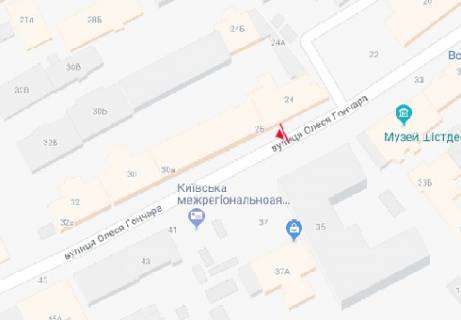Беклайт B у Києві Олеся Гончара вул., 24 схема
