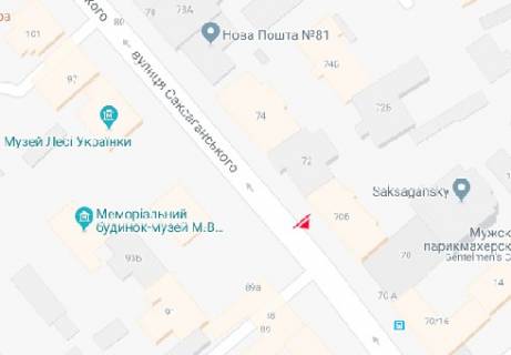 Беклайт A у Києві Саксаганського вул., 70б схема