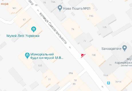 Беклайт B у Києві Саксаганського вул., 70б схема