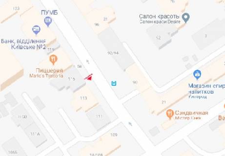 Беклайт A у Києві Саксаганського вул., 115 схема