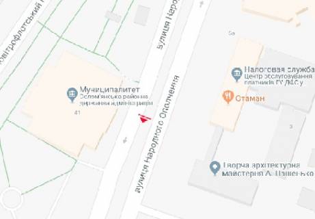 Бэклайт B в Киеве Народного ополчення вул., 3 схема