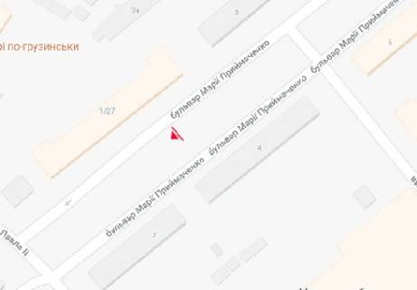 Бэклайт B в Киеве Марії Приймаченко бульв., 1/27 схема