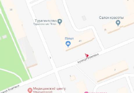 Бэклайт A в Киеве Ковпака вул., 49/53 схема