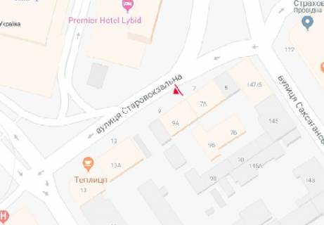 Бэклайт B в Киеве Старовокзальна вул., 7 схема