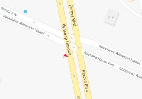 Призма A в Киеве Воскресенський (Перова б-р) проспект. - Алишера Навои пр. - 178954 схема