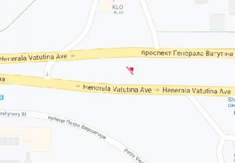 Призма A в Киеве Ватутина пр., 14а (на разделителе) - 178981 схема
