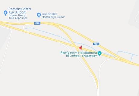 Нестандарт A в Киеве, 2x24  Трасса "Киев-Борисполь" в сторону Борисполя схема