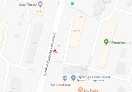 Скроллер B в Киеве, 2.32x3.14  Вадима Гетьмана ул., 23 - 179038 схема