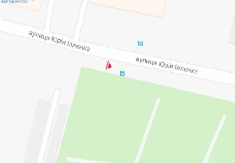 Скролер, Скрол B у Києві, 2.32x3.14  Юрія Іллєнка вул., 48 (Мельникова вул.) (Навпроти) - 179054 схема