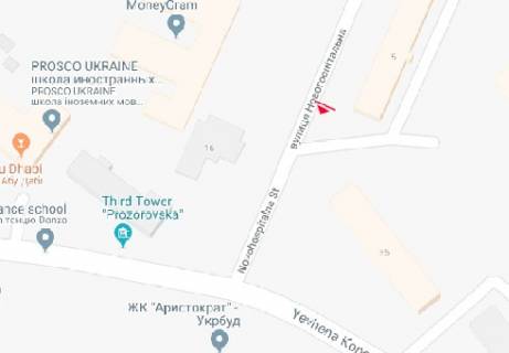 Скроллер A в Киеве, 2.3x3.14  Новогоспітальна вул. (колиш. Щорса пров.)., 5 - 478395 схема