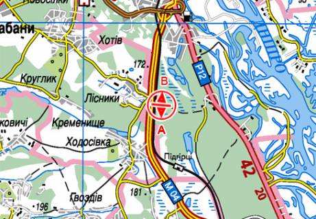 Білборд, Бігборд (Борд)  B у Київських трасах, 3x6  Траса Н-01, Нова Обухівська, 21500 схема
