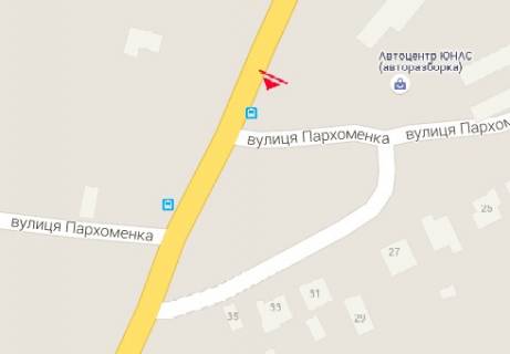 Билборд A в Хмельницком, 3x6  Західна Окружна - Степанкова (Пархоменка) вул.,8 схема