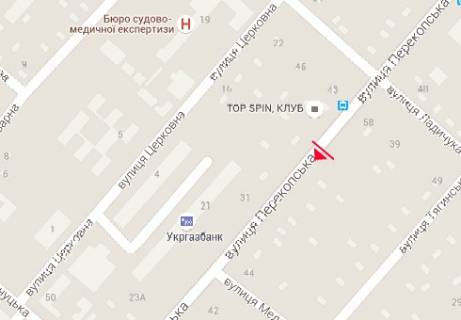 Билборд A в Херсоне, 3x6  Перекопська вул., 56 схема