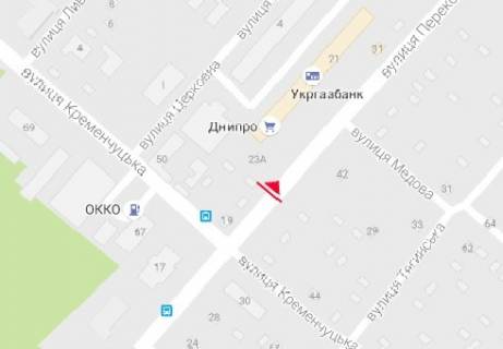 Бэклайт A в Херсоне, 2.3x3.14  Перекопська вул., 31 схема