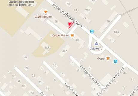 Билборд A в Луцке, 3x6  Дубновская ул., 34 схема