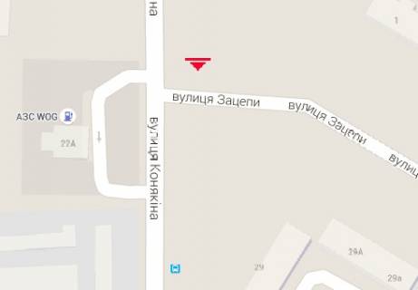 Билборд A в Луцке, 3x6  Конякина ул., 19 схема