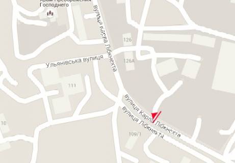 Билборд B в Никополе Карла Лібкнехта вул., 107 схема