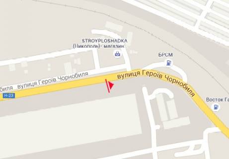 Билборд B в Никополе Героїв Чорнобиля вул., 4 схема