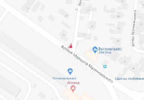 Билборд A в Одессе, 3x6  Вадатурського Олексія вул. (Маршала Малиновського). - Хвойний пров., 22 схема