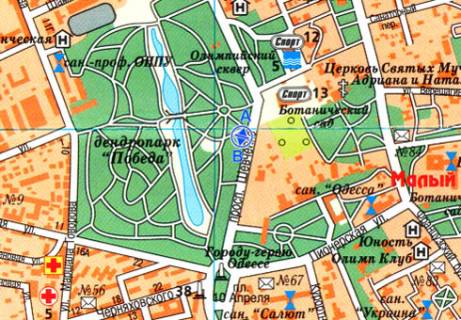 Бэклайт B в Одессе Шевченка просп., 33а схема