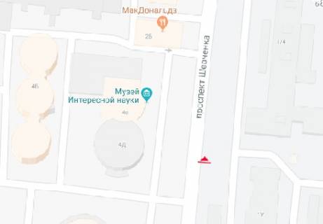 Ситилайт B в Одессе, 1.8x1.2  Шевченка просп., 14, БЦ "Шевченківський" схема