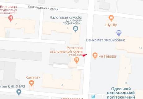 Беклайт B у Одесі Шевченка просп., 2а схема
