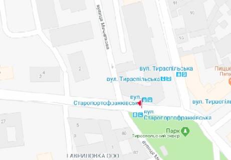 Backlight B in Odessa Kolontaevs'ka st. - Staroportofrankivs'ka st. scheme