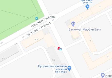 Бэклайт A в Одессе Шевченка просп., 7 - Лесі Українки просп. (Гагаріна просп.) схема