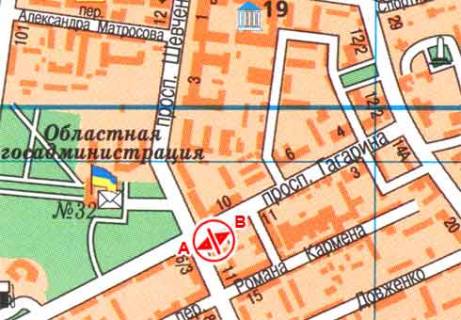 Бэклайт A в Одессе Лесі Українки просп. (Гагаріна просп.)., 13 схема