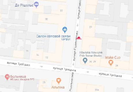 Беклайт A у Одесі, 3x6  Рішельєвська вул., 29 схема