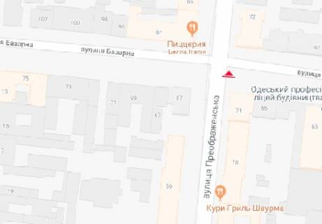 Бэклайт B в Одессе Преображенська вул., 74/78 схема