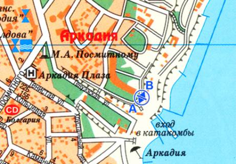 Бэклайт B в Одессе Центральна алея пляжу "Аркадія"(схема29) (VIP+) схема