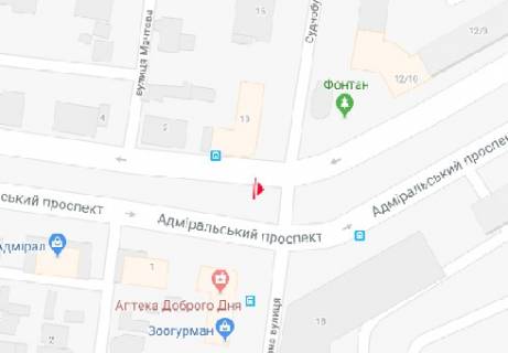 Бэклайт A в Одессе Адміральський пр. - Суднобудівна вул., 13 (схема№31) схема