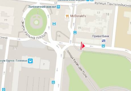 Билборд A в Одессе, 1.2x1.8  Італійський б-р., 8 схема