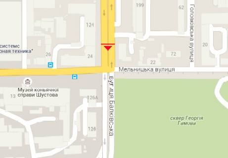 Призма A в Одессе, 3x6  Балковская ул. - Мельницкая, 24а ул. - 13270 схема