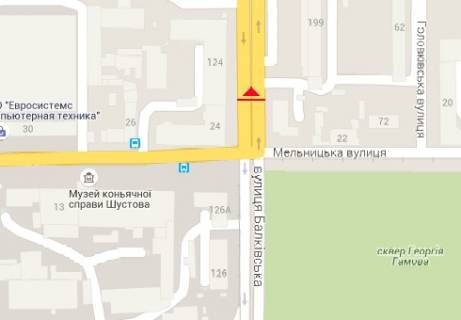 Призма B в Одессе, 3x6  Балковская ул. - Мельницкая, 24а ул. - 13271 схема
