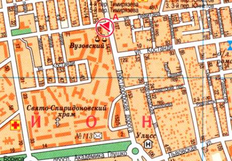 Призма A в Одессе, 3x6  Люстдорфская дорога,142 (рынок Вузовский) - 13319 схема