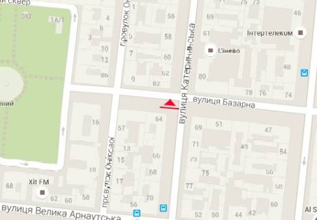 Scrolller, Scroll A in Odessa, 2.32x3.14  Ekaterininskaa st.,64 - Bazarnaa st. - 66542 scheme